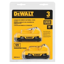 DeWalt Power Tools DeWalt 12V MAX 3.0Ah Lithium Ion Battery (2 Pack) DCB124-2 7 DeWalt Power Tools DeWalt 12V MAX 3.0Ah Lithium Ion Battery (2 Pack) DCB124-2 -Champion Cutting Tool shop 124 2 2