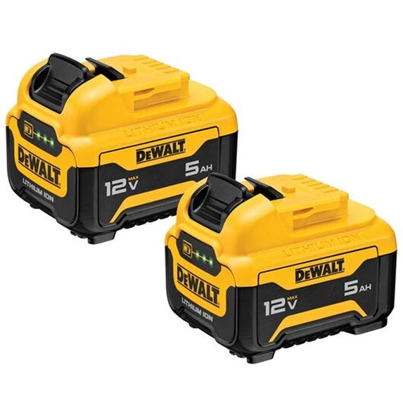 DeWalt Power Tools DeWalt 12V MAX 5.0Ah Lithium Ion Battery (2 Pack) DCB126-2 1 DeWalt Power Tools DeWalt 12V MAX 5.0Ah Lithium Ion Battery (2 Pack) DCB126-2