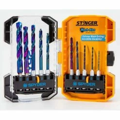 Spyder 10Pc. Stinger Mach-Blue Hex Shank Drill Bit Set 19017