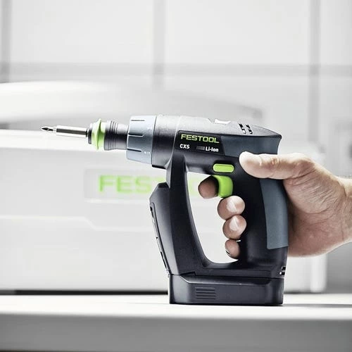 Festool CXS 10.8V Compact Cordless Drill Right Angle Chuck (2.6Ah) Kit 576099 6 Festool CXS 10.8V Compact Cordless Drill Right Angle Chuck (2.6Ah) Kit 576099 - Image 6
