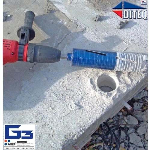 Diteq C-34AX DRY 2" Concrete Diamond Core Bit (arbor 5/8"-11) D31523 3 Diteq C-34AX DRY 2" Concrete Diamond Core Bit (arbor 5/8"-11) D31523 - Image 3