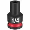 Milwaukee Tools Milwaukee Shockwave Impact Duty 3/8 Drive 1/4" Standard 6 Point Socket 49-66-6100