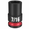 Milwaukee Tools Milwaukee Shockwave Impact Duty 3/8 Drive 7/16" Standard 6 Point Socket 49-66-6105