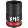 Milwaukee Tools Milwaukee Shockwave Impact Duty 3/8 Drive 9/16" Standard 6 Point Socket 49-66-6107