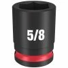 Milwaukee Tools Milwaukee Shockwave Impact Duty 3/8 Drive 5/8" Standard 6 Point Socket 49-66-6108