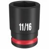 Milwaukee Tools Milwaukee Shockwave Impact Duty 3/8 Drive 11/16" Standard 6 Point Socket 49-66-6109
