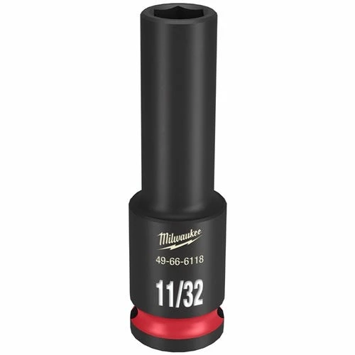 Milwaukee Tools Milwaukee Shockwave Impact Duty 3/8 Drive 11/32" Deep 6 Point Socket 49-66-6118 1 Milwaukee Tools Milwaukee Shockwave Impact Duty 3/8 Drive 11/32" Deep 6 Point Socket 49-66-6118