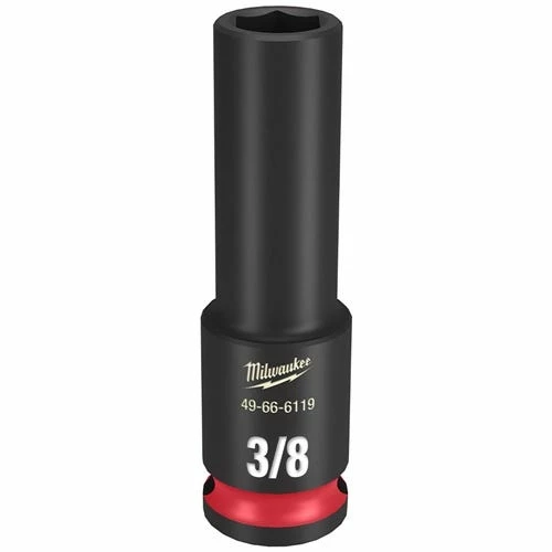 Milwaukee Tools Milwaukee Shockwave Impact Duty 3/8 Drive 3/8" Deep 6 Point Socket 49-66-6119 1 Milwaukee Tools Milwaukee Shockwave Impact Duty 3/8 Drive 3/8" Deep 6 Point Socket 49-66-6119