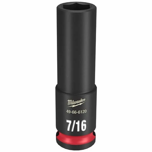 Milwaukee Tools Milwaukee Shockwave Impact Duty 3/8 Drive 7/16" Deep 6 Point Socket 49-66-6120 1 Milwaukee Tools Milwaukee Shockwave Impact Duty 3/8 Drive 7/16" Deep 6 Point Socket 49-66-6120