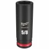 Milwaukee Tools Milwaukee Shockwave Impact Duty 3/8 Drive 5/8" Deep 6 Point Socket 49-66-6123