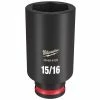 Milwaukee Tools Milwaukee Shockwave Impact Duty 3/8 Drive 15/16" Deep 6 Point Socket 49-66-6128
