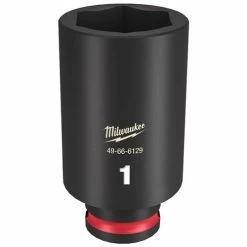 Milwaukee Tools Milwaukee Shockwave Impact Duty 3/8 Drive 1" Deep 6 Point Socket 49-66-6129