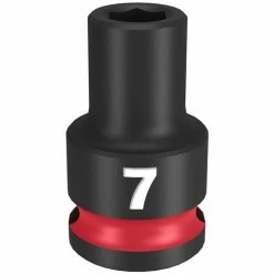 Milwaukee Tools Milwaukee Shockwave Impact Duty 3/8 Drive 7mm Standard 6 Point Socket 49-66-6131