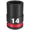 Milwaukee Tools Milwaukee Shockwave Impact Duty 3/8 Drive 14mm Standard 6 Point Socket 49-66-6138