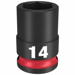 Milwaukee Tools Milwaukee Shockwave Impact Duty 3/8 Drive 14mm Standard 6 Point Socket 49-66-6138