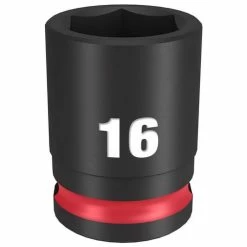 Milwaukee Tools Milwaukee Shockwave Impact Duty 3/8 Drive 16mm Standard 6 Point Socket 49-66-6140