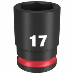 Milwaukee Tools Milwaukee Shockwave Impact Duty 3/8 Drive 17mm Standard 6 Point Socket 49-66-6141