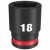 Milwaukee Tools Milwaukee Shockwave Impact Duty 3/8 Drive 18mm Standard 6 Point Socket 49-66-6142
