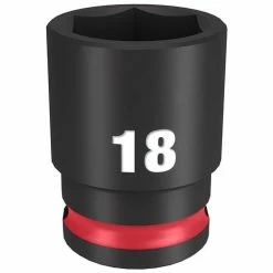 Milwaukee Tools Milwaukee Shockwave Impact Duty 3/8 Drive 18mm Standard 6 Point Socket 49-66-6142