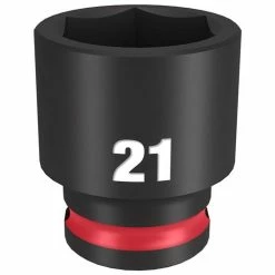 Milwaukee Tools Milwaukee Shockwave Impact Duty 3/8 Drive 21mm Standard 6 Point Socket 49-66-6144