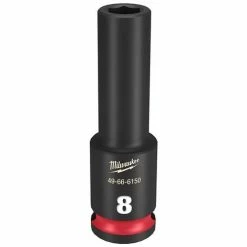 Milwaukee Tools Milwaukee Shockwave Impact Duty 3/8 Drive 8mm Deep 6 Point Socket 49-66-6150