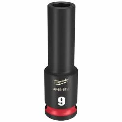 Milwaukee Tools Milwaukee Shockwave Impact Duty 3/8 Drive 9mm Deep 6 Point Socket 49-66-6151