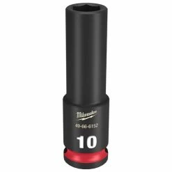 Milwaukee Tools Milwaukee Shockwave Impact Duty 3/8 Drive 10mm Deep 6 Point Socket 49-66-6152