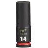 Milwaukee Tools Milwaukee Shockwave Impact Duty 3/8 Drive 14mm Deep 6 Point Socket 49-66-6156