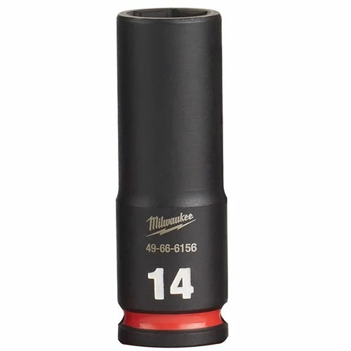 Milwaukee Tools Milwaukee Shockwave Impact Duty 3/8 Drive 14mm Deep 6 Point Socket 49-66-6156 1 Milwaukee Tools Milwaukee Shockwave Impact Duty 3/8 Drive 14mm Deep 6 Point Socket 49-66-6156