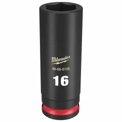 Milwaukee Tools Milwaukee Shockwave Impact Duty 3/8 Drive 16mm Deep 6 Point Socket 49-66-6158