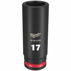 Milwaukee Tools Milwaukee Shockwave Impact Duty 3/8 Drive 17mm Deep 6 Point Socket 49-66-6159