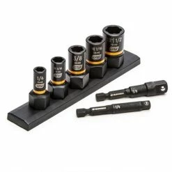 Gearwrench Tools Gearwrench 7 PC. 1/4 & 3/8" Drive SAE Bolt Biter Impact Extraction Socket Set 83911"