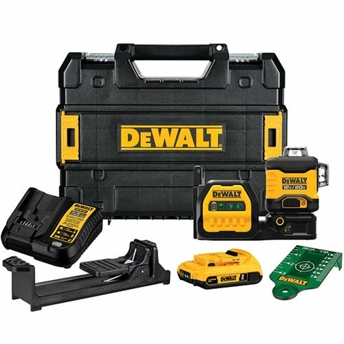 DeWalt Power Tools DeWalt 20V MAX Cordless 3-Line 360 Green Laser Kit DCLE34030G 1 DeWalt Power Tools DeWalt 20V MAX Cordless 3-Line 360 Green Laser Kit DCLE34030G
