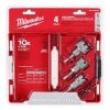 Milwaukee Tools Milwaukee 4 Piece One-Piece Carbide Hole Cutter Set 49-22-8610