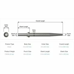 Ajax Tools Ajax Tapered Punch Air Hammer Chisel .401 Shank A911 5 Ajax Tools Ajax Tapered Punch Air Hammer Chisel .401 Shank A911 -Champion Cutting Tool shop 436 2 egcsga4rm3bil3bg