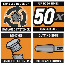 Gearwrench Tools Gearwrench 4 Pc. Bolt Biter Screw Extractor Set 84787 15 Gearwrench Tools Gearwrench 4 Pc. Bolt Biter Screw Extractor Set 84787 -Champion Cutting Tool shop 84787 6