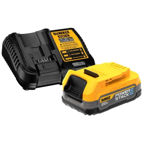 DeWalt Power Tools DeWalt 20V POWERSTACK Starter Kit Battery And Charger DCBP034C 1 DeWalt Power Tools DeWalt 20V POWERSTACK Starter Kit Battery And Charger DCBP034C