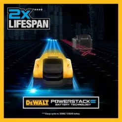 DeWalt Power Tools DeWalt Powerstack 20V MAX 5ah Battery Double Pack DCBP520-2 -Champion Cutting Tool shop dcbp520 c 1