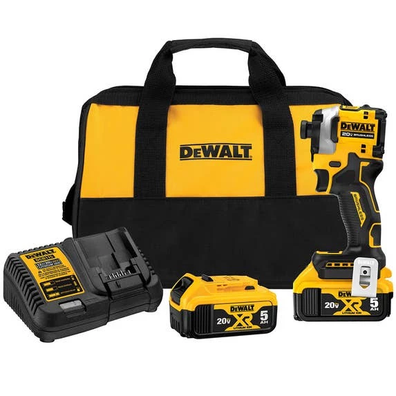 DeWalt Power Tools DeWalt Atomic 20V Max 1/4" Brushless Cordless 3-Speed Impact Driver 2 Battery Kit DCF850P2 1 DeWalt Power Tools DeWalt Atomic 20V Max 1/4" Brushless Cordless 3-Speed Impact Driver 2 Battery Kit DCF850P2