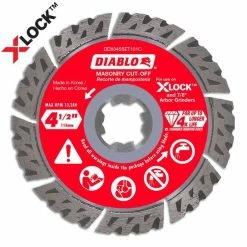 Freud Diablo Blades Diablo 4-1/2 In. Diamond Segmented Turbo Masonry Cut-Off With X-LOCK Arbor DDX045SET101C