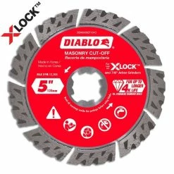 Freud Diablo Blades Diablo 5 In. Diamond Segmented Turbo Masonry Cut-Off With X-LOCK Arbor DDX050SET101C