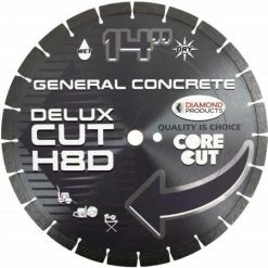 Diamond Products 14" X .125" Delux-Cut Wet/Dry High Speed Blade H8D Concrete 70499