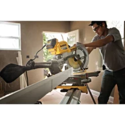 DeWalt Power Tools DeWalt FLEXVOLT® 12 In. 120V MAX* Double Bevel Sliding Compound Miter Saw (Tool Only) DHS790AB 14 DeWalt Power Tools DeWalt FLEXVOLT® 12 In. 120V MAX* Double Bevel Sliding Compound Miter Saw (Tool Only) DHS790AB -Champion Cutting Tool shop dhs790ab a1