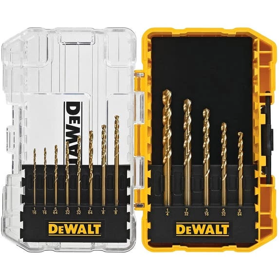 DeWalt Power Tools DeWalt 13Pc. Titanium Drill Bit Set DW1363 1 DeWalt Power Tools DeWalt 13Pc. Titanium Drill Bit Set DW1363