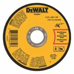 DeWalt Power Tools DeWalt 4-1/2" X .045" X 7/8" Metal Cut-Off Wheel (10 Pack) DWA8051T10