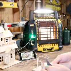DeWalt Power Tools DeWalt 20V Propane Radiant Heater 12,000 BUT/HR USB Charger & Light DXH12B -Champion Cutting Tool shop dxh12b 5