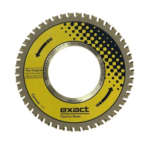 Exact Pipe Cutting Exact Cermet 140 Pipe Cutting 5.5" Saw Blade Cermet Carbide Steel (Fits 220, 280, 360, 460) 7010496 1 Exact Pipe Cutting Exact Cermet 140 Pipe Cutting 5.5" Saw Blade Cermet Carbide Steel (Fits 220, 280, 360, 460) 7010496