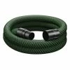 Festool Braided Sleeve Antistatic Suction Hose 36mm X 3.5m AS/CTR 204924