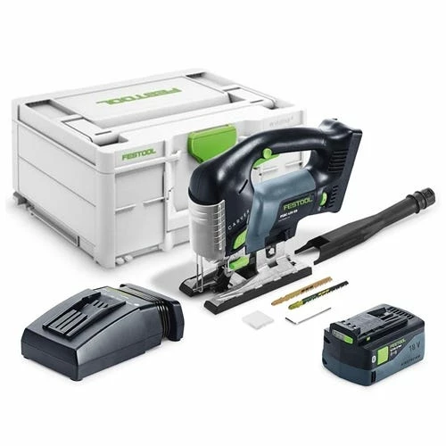 Festool 18V Cordless Carvex Jigsaw PSBC 420 EBI-Plus (4.0 Ah) Kit 576535 1 Festool 18V Cordless Carvex Jigsaw PSBC 420 EBI-Plus (4.0 Ah) Kit 576535