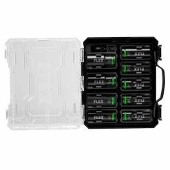 Flex Power Tools FLEX 10-Piece Thin Wall Deep Well 6-Point 1/2" Drive Impact Nut Socket Set FAM10401-10